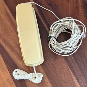 Unisonic 6430 Corded Landline Telephone Yellow Vintage 1994 Push Button WallDesk